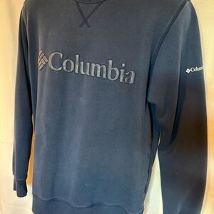 Columbia Blue Crewneck Sweater with Logo